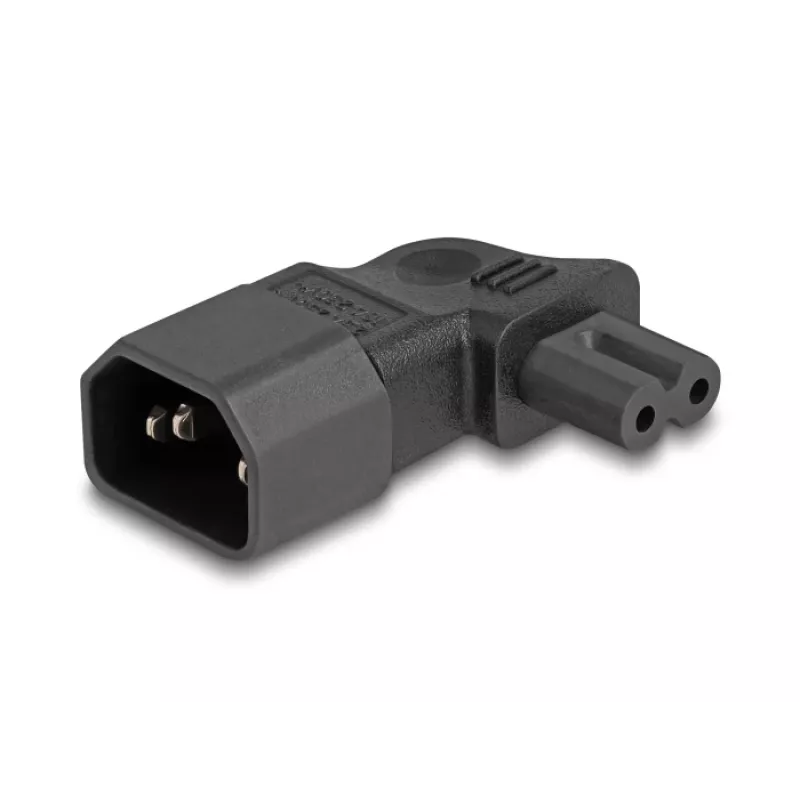 Zasilacz DeLOCK 80473 C14 na C7 2,5 A 90° czarny