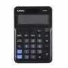 Podstawowy kalkulator biurkowy CASIO MS-8F – 8-cyfrowy, bateria/słoneczny, 26 klawiszy, funkcje walutowe i podatkowe, obliczanie zysku, czarny