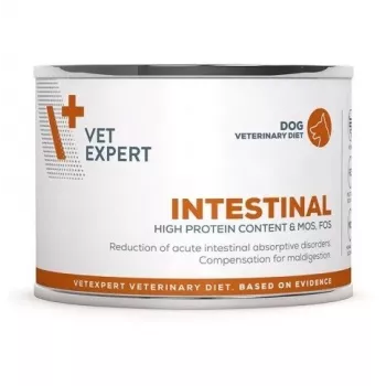 Mokra karma dla psa VETEXPERT Intestinal Lamb 200 g — dieta weterynaryjna wspomagająca trawienie, psy dorosłe, bezglutenowa i bez soi