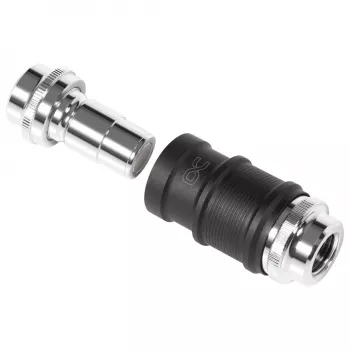 Adapter bloku wodnego Aquatuning GmbH 13857 Mosiądz Nikiel Plastik Czarny Chrom