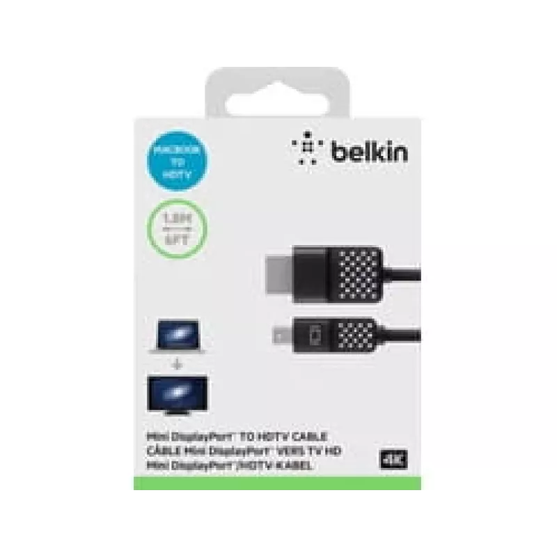 Kabel Mini DisplayPort do HDTV, 1,8 m, Mini DisplayPort, HDMI, Męski, Męski, Czarny