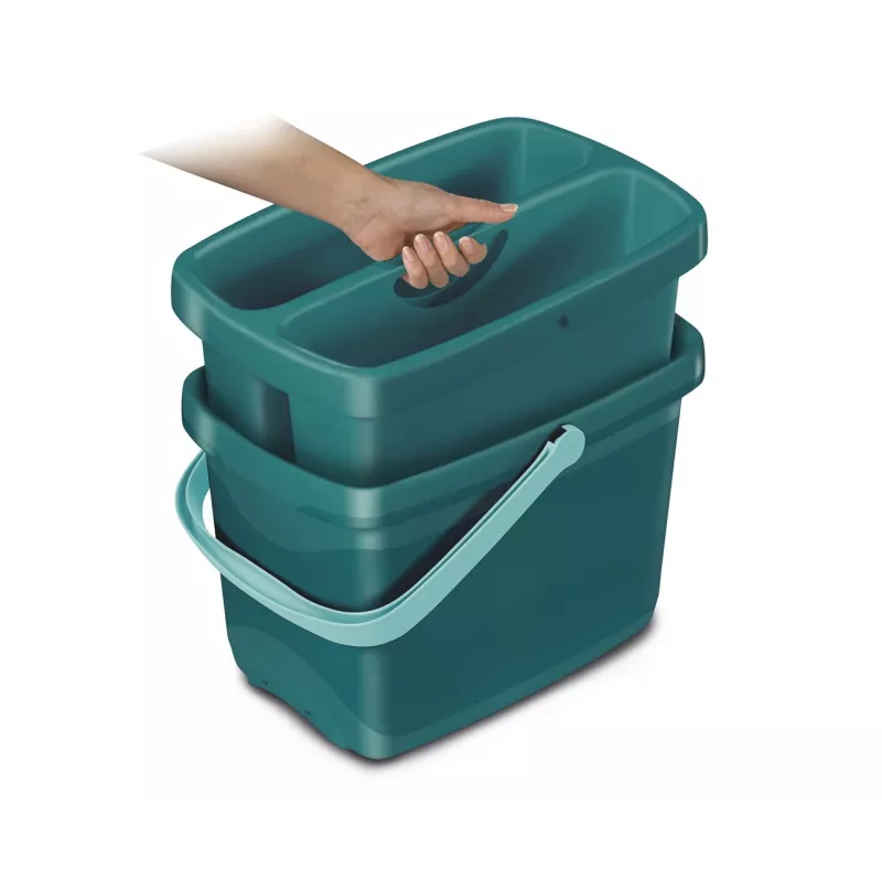 Wiadro Leifheit Combi Box 1052001 z wbudowanym wirygatorem i ergonomicznym uchwytem
