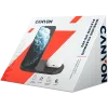 Ładowarka bezprzewodowa Dock 2w1 QI 10W/USB-C/LED czarna