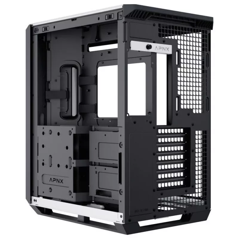 Obudowa PC APNX V1, Midi-Tower, ATX, czarno-biała