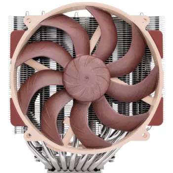 Chłodzenie powietrzem Noctua NH-D15 G2 HBC, dwa wentylatory 140 mm, 1250–1500 RPM, 155,6 m³/h, 12 V, miedź, 152×150×168 mm