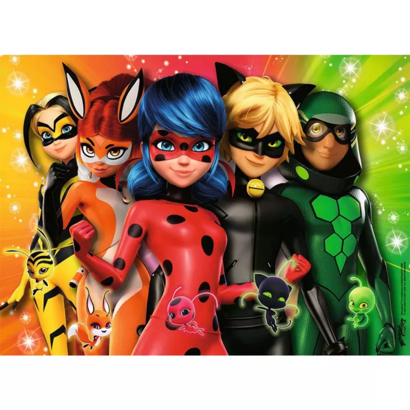 Puzzle dziecięce Ravensburger - Ladybug en mission, 100 elementów