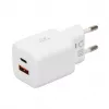 Ładowarka USB IBOX ILUC42W 42W (maks. 33W), 1×USB-C PD3.0, 1×USB-A QC3.0, 100–240V, biała
