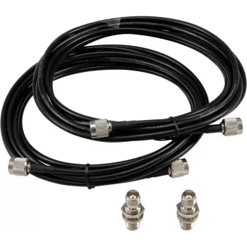 Współosiowy kabel antenowy Omnitronic TNC-Set 5 m, TNC męski – TNC męski, długość 5 m