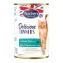 Mokra karma dla kota butcher's Delicious Dinners Ocean Fish Chunks in jelly 400 g, smak rybny, senior, puszka