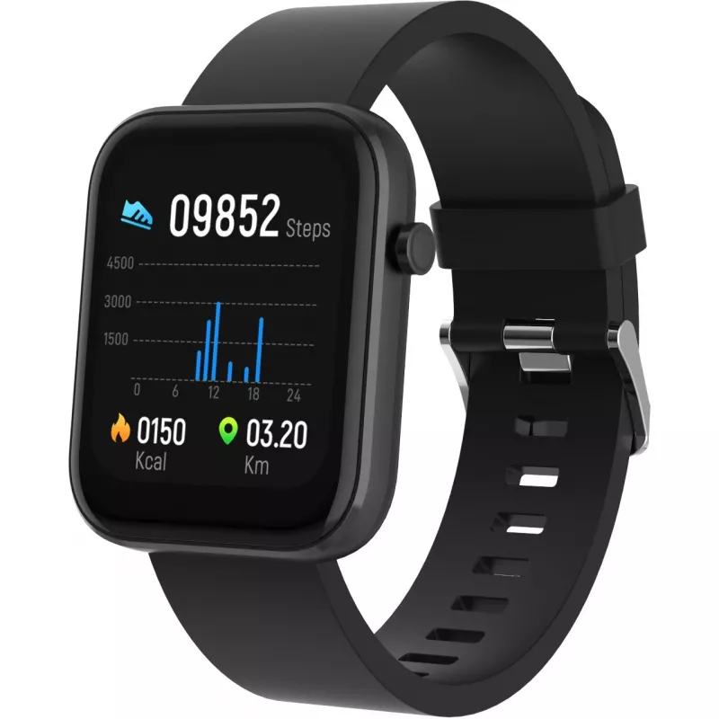 DENVER SW-182 - Smartwatch z opaską - Wyświetlacz 4,3 cm (1,7 cala) - Bluetooth - Czarny (116111000580)
