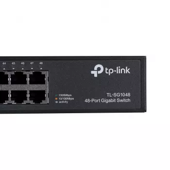 TP-Link TL-SG1048 Niezarządzalny Gigabit Ethernet (10/100/1000) 1U Czarny