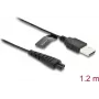 Kabel ładujący USB 5 V do golarek elektrycznych DELOCK kompatybilny z seriami Remington HC4250 MB4200 MB6850 XR1330
