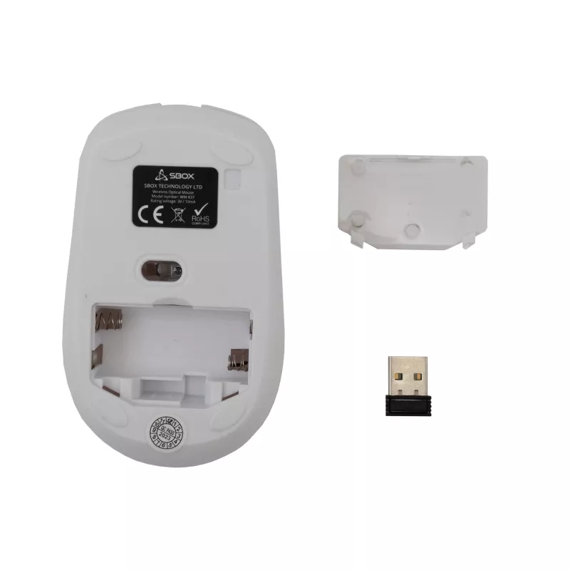 Mysz SBOX WM-837 biała USB Type-A