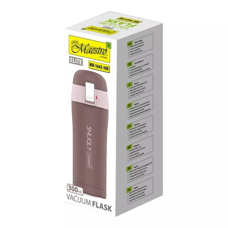 MAESTRO KUBEK TERMICZNY „SNUGLY” 300 ml brązowy