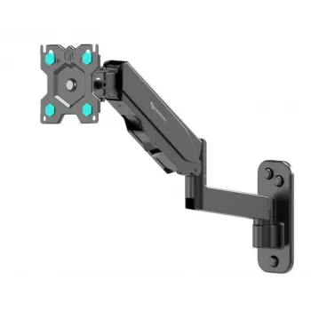 Uchwyt ścienny do monitora ONKRON G150-B do ekranów 34 cale (86,4 cm), VESA 75x75–100x100, do 8 kg, pochylenie ±35°, regulacja wysokości, czarny