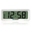 Budzik BLAUPUNKT CL04WH wielofunkcyjny zegarek, biały — termometr, kalendarz, drzemka, 88×37×21 mm