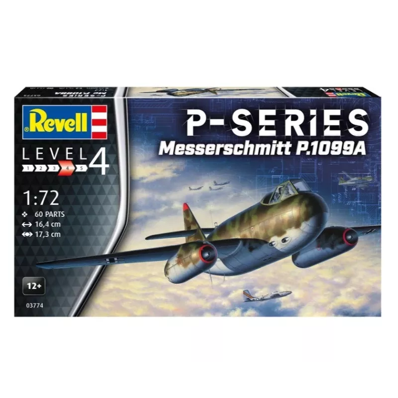 Model plastikowy samolotu REVELL Messerschmitt P.1099A-P-SER skala 1/72