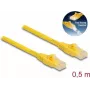 Kabel sieciowy DeLOCK RJ45 Cat.6A U/UTP 0,5 m żółty
