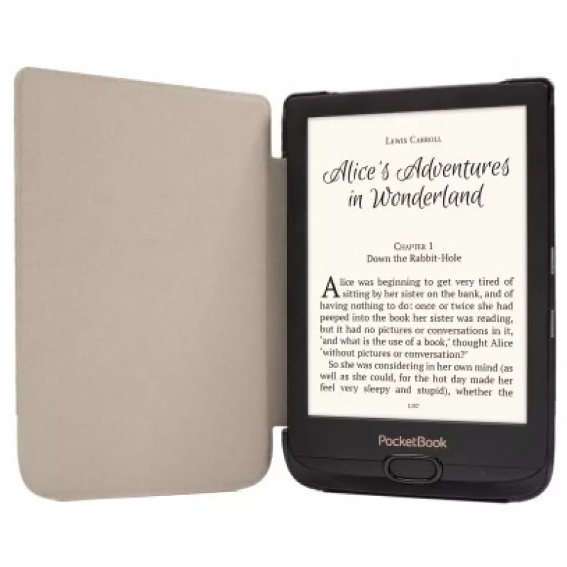 Etui na tablet WPUC-627-S-GY Szary (PocketBook Touch Lux 4, Lux 5, Color, Touch HD 3, Basic Lux 2)