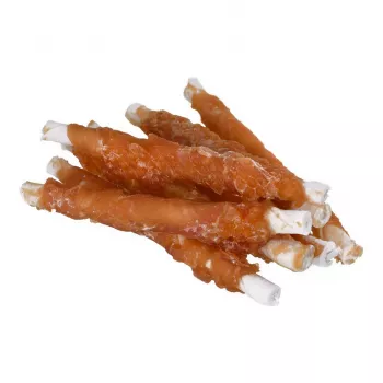 Przysmaki dla psa PETITTO Chicken wrapped chopsticks 500 g — pałeczki do żucia o smaku kurczaka, 60% białka, 18% wilgotności