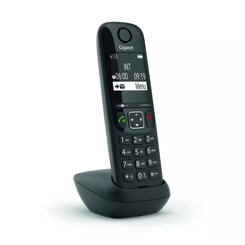 Telefon analogowy/DECT Gigaset AS690HX Słuchawka bezprzewodowa Identyfikacja numeru Czarny