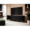 Cama szafka RTV PAFOS 150x42x52 czarny matowy