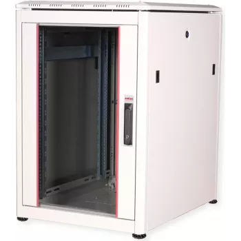 Roline Pro - szafa szafa sieciowa - ze szklanymi drzwiami, 600 x 800 mm (S x G) - jasnoszary, RAL 7035 - 16U - 48,3 cm (19) (26.21.0048)