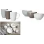 Porcelanowa miska na musli ritzenhoff & breker SUOMI szaro-niebieska 140 mm można myć w zmywarce