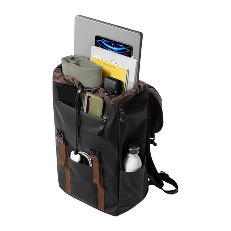 Plecak na laptopa Tomtoc VintPack-TA1, pojemność 22 l, mieści do 15,6 cala (czarny)