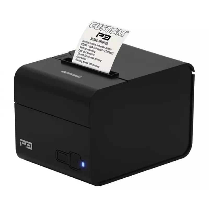 Custom PRINTER P3X 80MM ETH USB RS232 - Drukarka POS - Druk termotransferowy