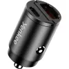 Ładowarka samochodowa YENKEE CAR 02 Power Delivery 30W z portami USB-A i USB-C