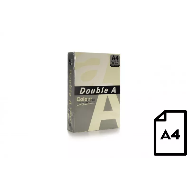 Papier kolorowy Double A, 80g, A4, 500 arkuszy, Ivory