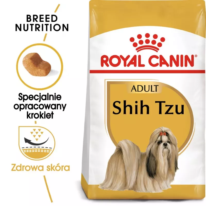 Sucha karma dla psa Royal Canin Shih Tzu Adult 7,5 kg — kurczak, 24% białka, 20% tłuszczu