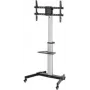 Manhattan Trolley Mount Stand for TV & Monitory, Do ekranów: 37 cali do 86 cali, Pochylenie -10 do 5°, Obrót 90°, Kompatybilność VESA: wszystkie między 200x200 do 600x400mm - sprawdź wymiary czterech otworów montażowych z tyłu ekranu, aby upewnić się, że pasuje, Maks. 50kg, Uchwyt