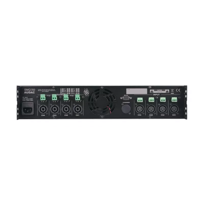 Wzmacniacz audio AUDAC SMQ350 Class D 0.05% THD 95 dB SNR