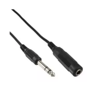 Microconnect AUDNU5 kabel audio 5 m 6,35 mm czarny
