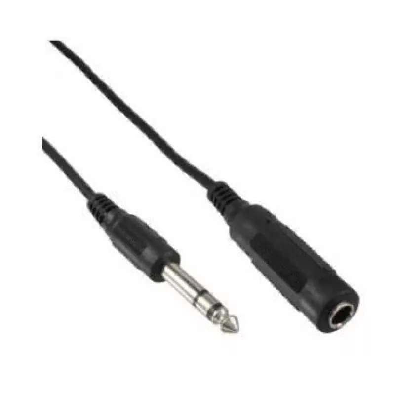 Microconnect AUDNU5 kabel audio 5 m 6,35 mm czarny