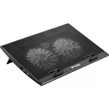 Podkładka chłodząca pod laptop YENKEE YSN 120 43.2 cm Czarny Niebieski