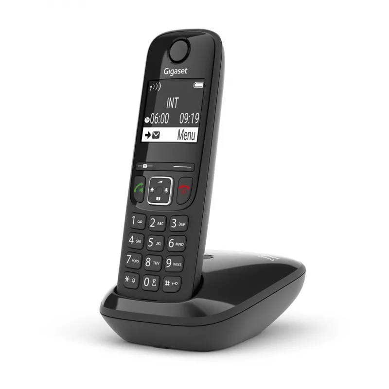 Analogowy/DECT telefon Gigaset AS690 Identyfikacja dzwoniącego Bezprzewodowa słuchawka Czarny