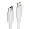 Kabel USB-C do Lightning 3A 480Mbps 1m BIAŁY
