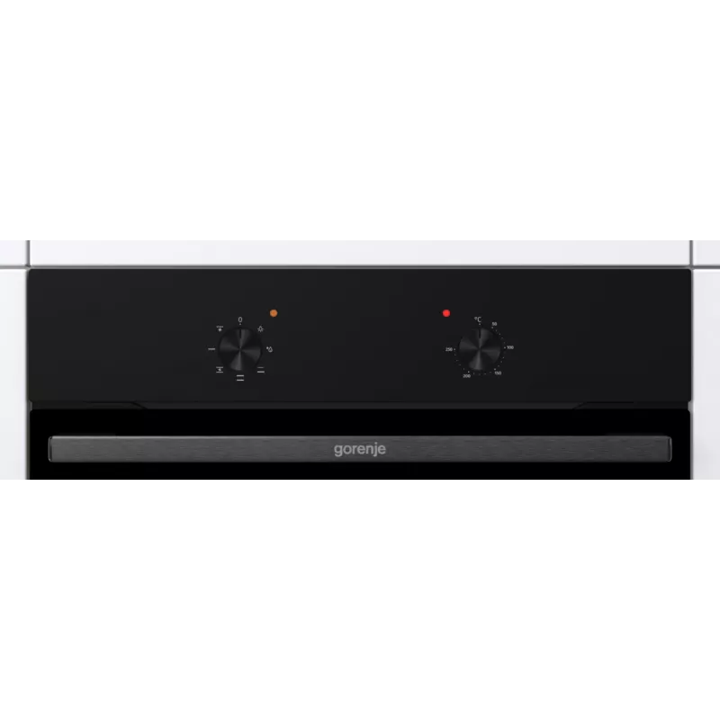 Piekarnik Gorenje | BO6615E01B | 60 L | Elektryczny | EnamelClean | Pokrętła wciskane | Wysokość 59,5 cm | Szerokość 59,5 cm | Czarny