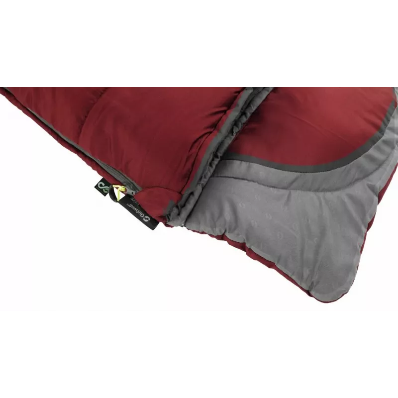 Śpiwór Outwell Contour Junior prostokątny poliestrowy 170 cm x 70 cm, czerwony