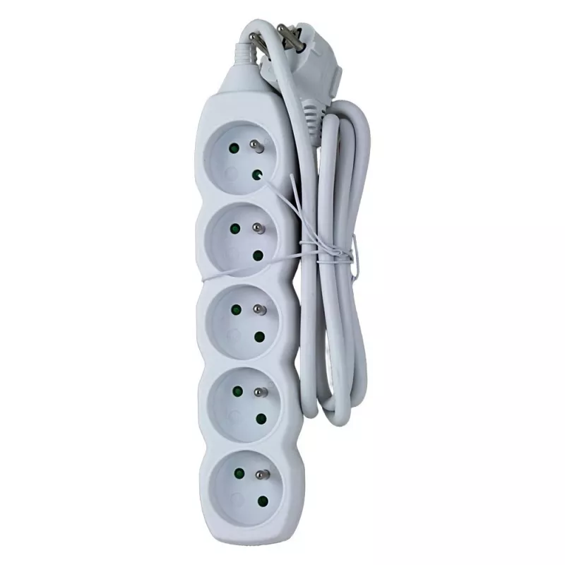 Listwa zasilająca ESPERANZA ELK207W — kabel 1,5 m, 5 gniazd AC typu E, do użytku wewnątrz pomieszczeń, 220–250 V