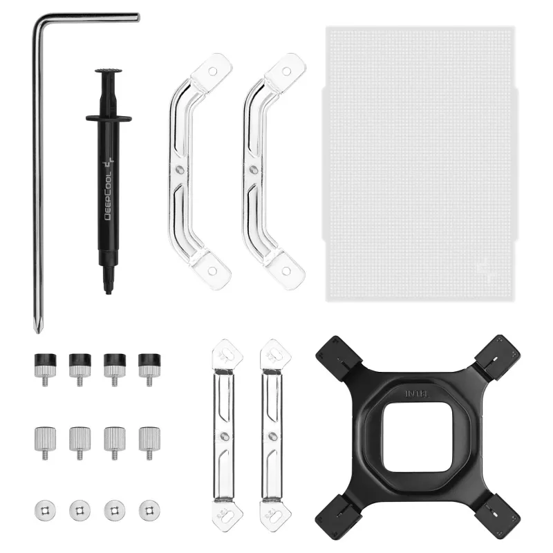Chłodzenie procesora DeepCool AK500 G2 WH, wentylator 120 mm, maks. ciśnienie powietrza 3,33 mmH2O, 117×129×159 mm, biały