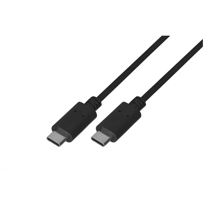 Kabel USB 2.0 USB-C na USB-C LANBERG CA-CMCM-10CU-0010-BK 1 m, czarny, 480 Mbit/s, pozłacane styki