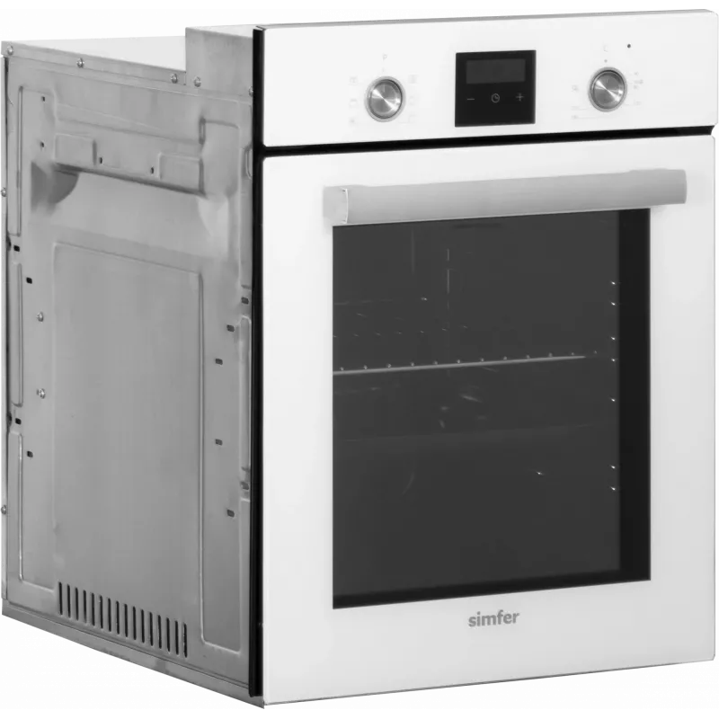 Piekarnik do zabudowy SIMFER 4207DERBB.1 — 47 l, wielofunkcyjny, sterowanie ręczne, 45 cm, biały