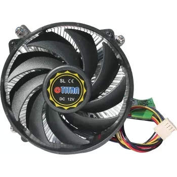 Titan DC-HA21TZ/RPW CPU Cooler dla gniazda Intel LGA1700, niskoprofilowa konstrukcja (95 W) (DC-HA21TZ/RPW)