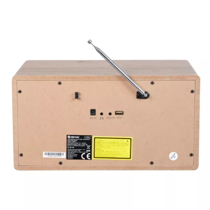 Osobisty odtwarzacz CD Denver MDA-525LW Wood 10W DAB+ FM