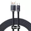Przewód Baseus Crystal Shine USB na USB-C, 100W, 2m (czarny)