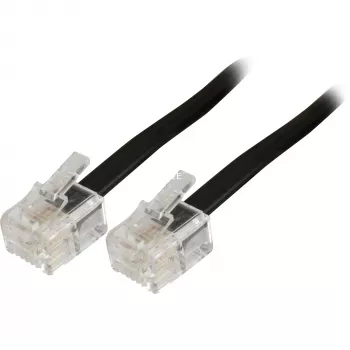 Modułowy kabel telefoniczny Goobay 50317 RJ-11 RJ-11 3 m czarny